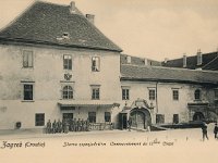 Jezuitski trg, oko 1905. godine. Zborno zapovjedništvo XIII. k.u.k. Armeekorps – Agram, (današnja galerija Klovićevi dvori)